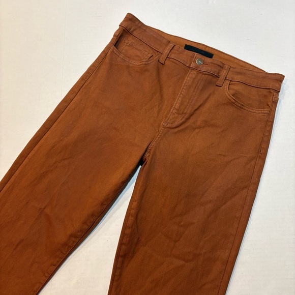 Joe’s Jeans The Callie High Rise Cropped Boot Leather Brown, Size 31 - Picture 3 of 15